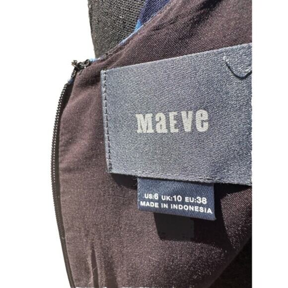 Anthropologie MAEVE Floral ELIA Open-Shoulder Dress Bell Flutter Sleeve Size 6 - Picture 8 of 10